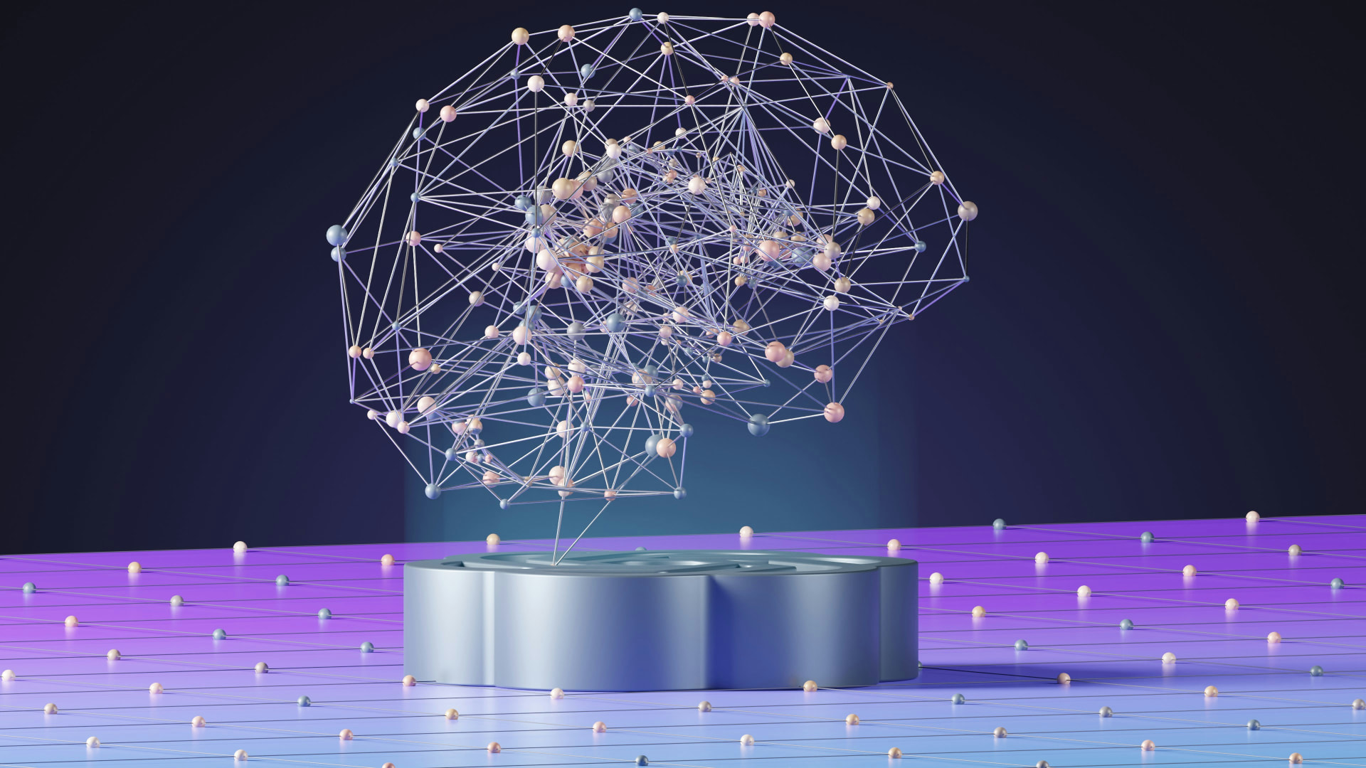 AI neural network sculpture